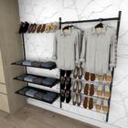 Kit Para Closet Com 19 Peças Regulável 200x200 Cm Tonalidade