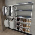 Kit Para Closet Com 19 Peças Regulável 200x200 Cm Tonalidade