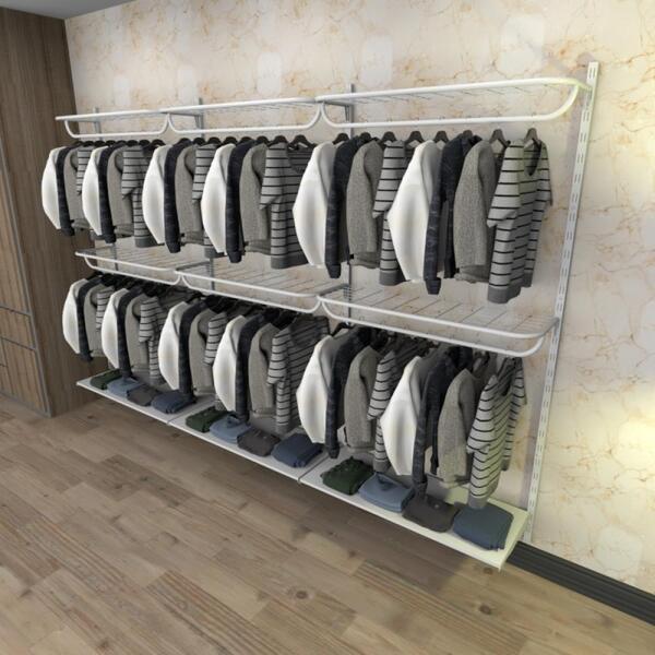 Kit Para Closet Com 19 Peças Regulável 300x200 Cm Tonalidade