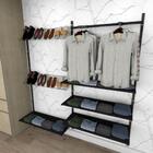 Kit Para Closet Com 20 Peças Regulável 200x200 Cm Tonalidade