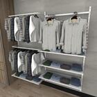 Kit Para Closet Com 20 Peças Regulável 200x200 Cm Tonalidade