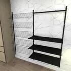 Kit Para Closet Com 20 Peças Regulável 200x200 Cm Tonalidade