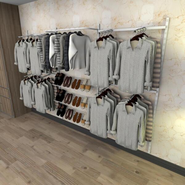 Kit Para Closet Com 20 Peças Regulável 300x200 Cm Tonalidade