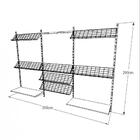 Kit Para Closet Com 20 Peças Regulável 300x200 Cm Tonalidade