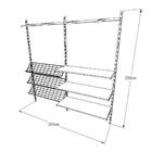 Kit Para Closet Com 21 Peças Regulável 200x200 Cm Tonalidade