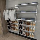 Kit Para Closet Com 21 Peças Regulável 200x200 Cm Tonalidade