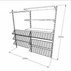 Kit Para Closet Com 21 Peças Regulável 200x200 Cm Tonalidade