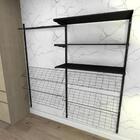 Kit Para Closet Com 21 Peças Regulável 200x200 Cm Tonalidade