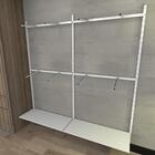 Kit Para Closet Com 21 Peças Regulável 200x200 Cm Tonalidade