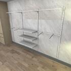 Kit Para Closet Com 22 Peças Regulável 300x200 Cm Tonalidade