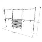 Kit Para Closet Com 22 Peças Regulável 300x200 Cm Tonalidade