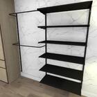 Kit Para Closet Com 23 Peças Regulável 200x200 Cm Tonalidade