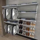 Kit Para Closet Com 23 Peças Regulável 200x200 Cm Tonalidade