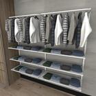 Kit Para Closet Com 23 Peças Regulável 200x200 Cm Tonalidade