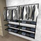 Kit Para Closet Com 23 Peças Regulável 200x200 Cm Tonalidade