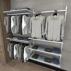 Kit Para Closet Com 23 Peças Regulável 200x200 Cm Tonalidade