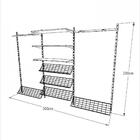 Kit Para Closet Com 24 Peças Regulável 300x200 Cm Tonalidade