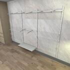 Kit Para Closet Com 25 Peças Regulável 300x200 Cm Tonalidade