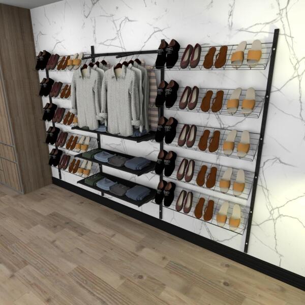 Kit Para Closet Com 26 Peças Regulável 300x200 Cm Tonalidade