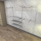 Kit Para Closet Com 26 Peças Regulável 300x200 Cm Tonalidade