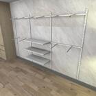 Kit Para Closet Com 28 Peças Regulável 300x200 Cm Tonalidade