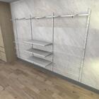 Kit Para Closet Com 28 Peças Regulável 300x200 Cm Tonalidade