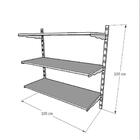 Kit Para Closet Com 2 Peças Regulável 100x100 Cm Tonalidade B