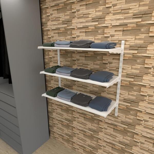 Kit Para Closet Com 2 Peças Regulável 100x100 Cm Tonalidade B