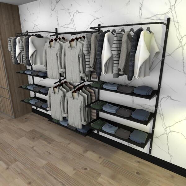 Kit Para Closet Com 33 Peças Regulável 300x200 Cm Tonalidade