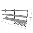 Kit Para Closet Com 3 Peças Regulável 200x100 Cm Tonalidade P