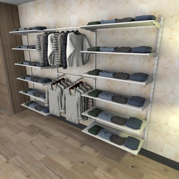 Kit Para Closet Com 44 Peças Regulável 300x200 Cm Tonalidade