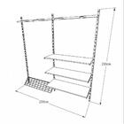 Kit Para Closet Com 4 Peças Regulável 200x200 Cm Tonalidade B