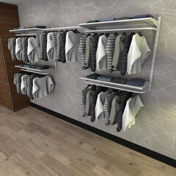 Kit Para Closet Com 4 Peças Regulável 300x100 Cm Tonalidade B