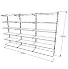 Kit Para Closet Com 58 Peças Regulável 300x200 Cm Tonalidade