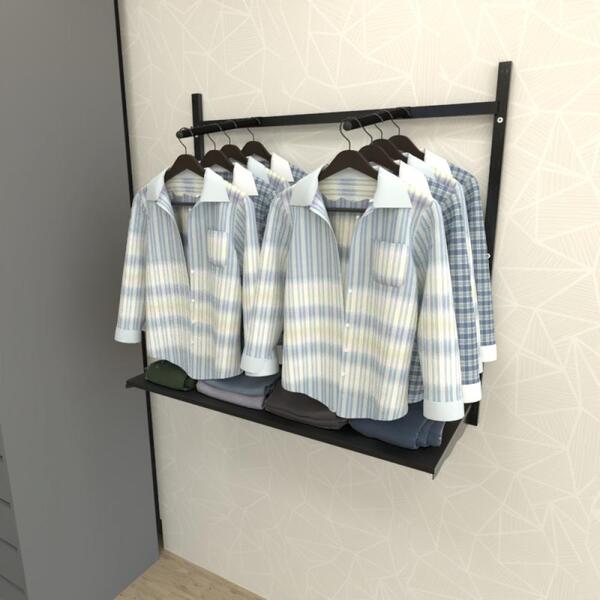 Kit Para Closet Com 5 Peças Regulável 100x100 Cm Tonalidade P