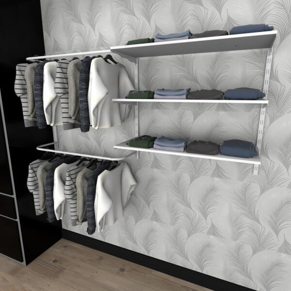 Kit Para Closet Com 5 Peças Regulável 200x100 Cm Tonalidade B