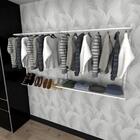 Kit Para Closet Com 5 Peças Regulável 200x100 Cm Tonalidade B