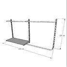 Kit Para Closet Com 6 Peças Regulável 200x100 Cm Tonalidade B