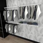 Kit Para Closet Com 6 Peças Regulável 200x100 Cm Tonalidade B