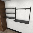 Kit Para Closet Com 6 Peças Regulável 200x100 Cm Tonalidade P