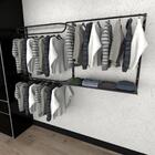 Kit Para Closet Com 6 Peças Regulável 200x100 Cm Tonalidade P