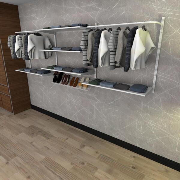 Kit Para Closet Com 6 Peças Regulável 300x100 Cm Tonalidade B