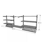 Kit Para Closet Com 7 Peças Regulável 300x100 Cm Tonalidade P