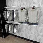 Kit Para Closet Com 8 Peças Regulável 200x100 Cm Tonalidade B