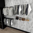Kit Para Closet Com 8 Peças Regulável 200x100 Cm Tonalidade B