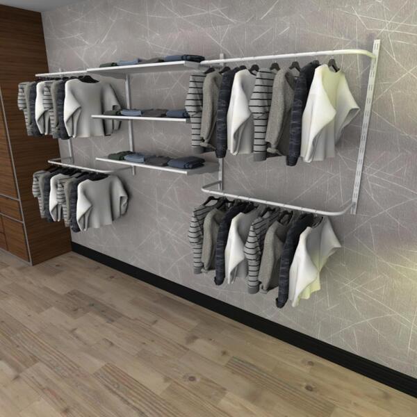 Kit Para Closet Com 8 Peças Regulável 300x100 Cm Tonalidade B