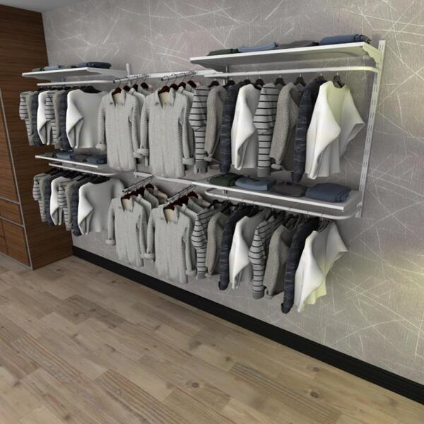 Kit Para Closet Com 8 Peças Regulável 300x100 Cm Tonalidade B