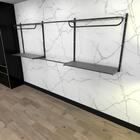 Kit Para Closet Com 8 Peças Regulável 300x100 Cm Tonalidade P