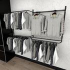 Kit Para Closet Com 9 Peças Regulável 200x100 Cm Tonalidade P