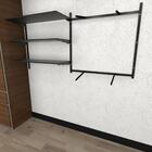 Kit Para Closet Com 9 Peças Regulável 200x100 Cm Tonalidade P